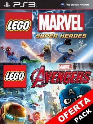 2 juegos en 1 LEGO MARVELS AVENGERS + LEGO MARVEL SUPER HEROES PS3