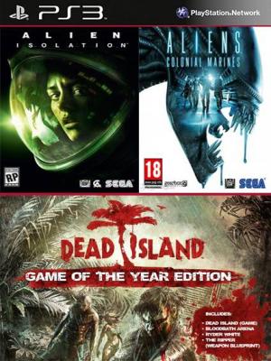Alien Isolation Mas Aliens Colonial Marines Mas Dead Island Game of the Year Edition Bundle Ps3